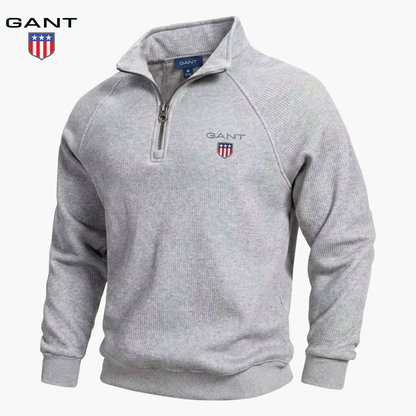 GANT™ Ribbad half-zip-sweatshirt