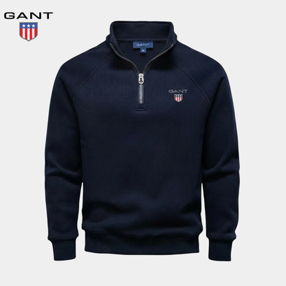 GANT™ Ribbad half-zip-sweatshirt
